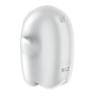 Вакуумний кліторальний стимулятор з вібрацією Satisfyer Glowing Ghost White, світиться в темряві