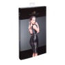 Спідниця-олівець зі шнурівкою Noir Handmade F152 Powerwetlook pencil skirt S з мокрим ефектом
