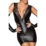 Сукня Noir Handmade F212 Powerwetlook and lace minidress - 3XL