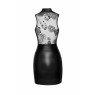 Сукня Noir Handmade F241 Short dress with powerwetlook skirt and tulle top - XXL