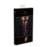 Панчохи Noir Handmade F243 Tulle stockings with patterned flock embroidery - M