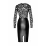 Сукня Noir Handmade F295 Euphoria lace and wetlook midi dress - 3XL