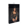 Боді Noir Handmade F296 Psyche bodysuit of lace and wetlook  - XXL
