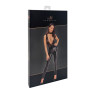 Комбінезон Noir Handmade F298 Libido Deep-V catsuit with collar and pearl chain - L