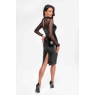 Сукня Noir Handmade F310 Sublime wetlook and flocked mesh midi dress - L