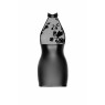Сукня Noir Handmade F311 Eros mini halter dress of flocked mesh and wetlook - M