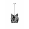 Сукня Noir Handmade F313 Mythos mini flocked mesh dress with jewelry rhinestone chain - 3XL