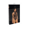 Боді Noir Handmade F314 Ego flocked mesh halter bodysuit - S