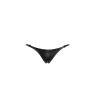 Трусики Noir Handmade P012 Wild crocodile wetlook thong with double opening - XXL
