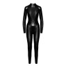 Комбінезон Noir Handmade F319 Caged wetlook catsuit with zippers and ring - XL