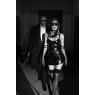 Сукня Noir Handmade F320 Starlet wetlook minidress with ring belt - L