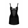 Сукня Noir Handmade F320 Starlet wetlook minidress with ring belt - XXL