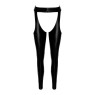 Легінси з відкритими стегнами Noir Handmade F323 Rebel wetlook chaps - S