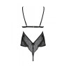 Боді Passion AMBERLY BODY black, L/XL, відкрита спина, низ стрінги