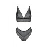Комплект Passion AMBERLY SET black, XXL/XXXL, бралет і трусики бразиліана