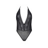 Боді Passion DROSERA BODY black, S/M, високі вирізи, верх на зав’язках