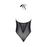 Боді Passion DROSERA BODY black, XXL/XXXL, високі вирізи, верх на зав’язках