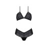 Комплект Passion KERRIA BIKINI black, XXL/XXXL, бралет і трусики-бікіні