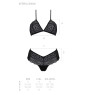 Комплект Passion KERRIA BIKINI black, XXL/XXXL, бралет і трусики-бікіні