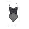 Боді Passion KERRIA BODY black, L/XL, з високими вирізами та верхом балконет