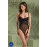 Боді Passion KERRIA BODY black, L/XL, з високими вирізами та верхом балконет