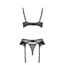 Комплект Passion KERRIA SET WITH OPEN BRA black L/XL - ECO Passion