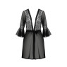 Пеньюар Passion LEAFA PEIGNOIR black S/M - ECO Passion