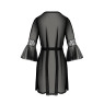 Пеньюар Passion LEAFA PEIGNOIR black XXL/XXXL - ECO Passion