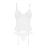 Корсет Obsessive Alissium corset & thong, M/L, гнучкі кісточки, відкрита спина, стрінги в комплекті