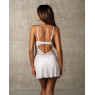 Пеньюар Obsessive Alissium chemise & thong, XS/S, мереживний ліф, стрінги в комплекті