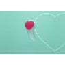 Вібратор у трусики FairyGasm HeartGem green, на магніті, пульт ДК