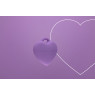Мінівібратор «Сердечко» FairyGasm PleasureStone violet, 9 режимів, на шнурку