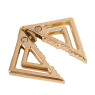 Затискачі для сосків з легкої підвіскою LOCKINK Adjustable Nipple Clamps with Light Pendant - Golden