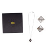 Затискачі для сосків з легкої підвіскою LOCKINK Adjustable Nipple Clamps with Light Pendant - Grey