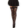 Панчохи Leg Avenue Wild rose net thigh highs One Size