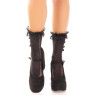 Шкарпетки ажурні з рюшами Leg Avenue Mini Bow Lace Anklet Black