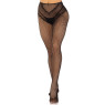 Панчохи Leg Avenue Crotchless Net Tights with Heart Backseam Black One Size