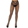 Панчохи Leg Avenue Crotchless Net Tights with Heart Backseam Black One Size