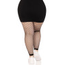 Панчохи Leg Avenue Industrial Net footless tights Black 1X/2X