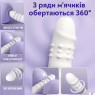 Секс-машина 4в1 DIOSE, ротація + вібрація + смоктання + підігрів, 6 режимів руху і смоктання, білий, 23.5 см
