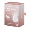 Вібратор для зовнішньої стимуляції Satisfyer Dew Drop White, 2 мотори, 12 режимів, м’який корпус