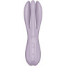 Кліторальний вібратор Satisfyer Threesome 2 Violet, 3 гнучкі пальчики, 3 мотори