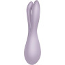 Кліторальний вібратор Satisfyer Threesome 2 Violet, 3 гнучкі пальчики, 3 мотори