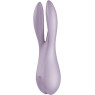 Кліторальний вібратор Satisfyer Threesome 2 Violet, 3 гнучкі пальчики, 3 мотори