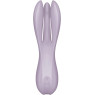 Кліторальний вібратор Satisfyer Threesome 2 Violet, 3 гнучкі пальчики, 3 мотори