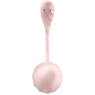 Смарт-віброяйце Satisfyer Ribbed Petal Connect App Rose, керування зі смартфона, пульт ДК