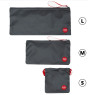 Сумка для секс-іграшок Fun Factory TOYBAG, S, сіра, кисет, 14x14 см 