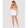 Сорочка Obsessive Amor Blanco underwire chemise & thong white S/M
