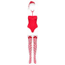 Боді Obsessive Kissmas teddy red S/M