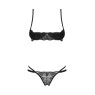 Комплект Obsessive Nutris 2-pcs crotchless set XS/S